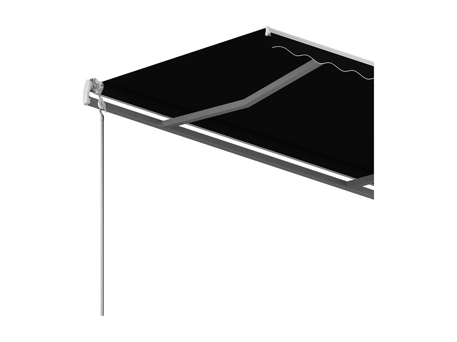 Standmarkise Manuell Einziehbar 450x300 cm Anthrazit