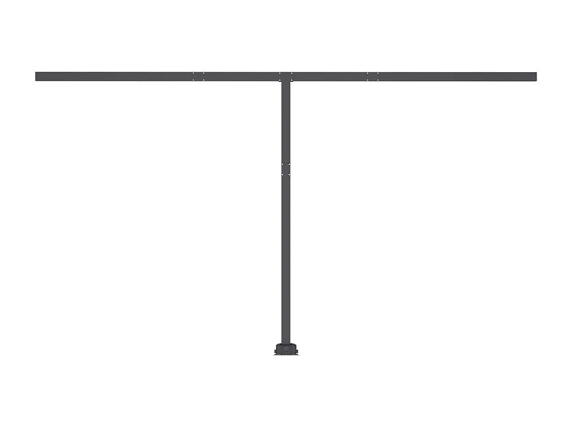 Standmarkise Manuell Einziehbar 450x300 cm Anthrazit