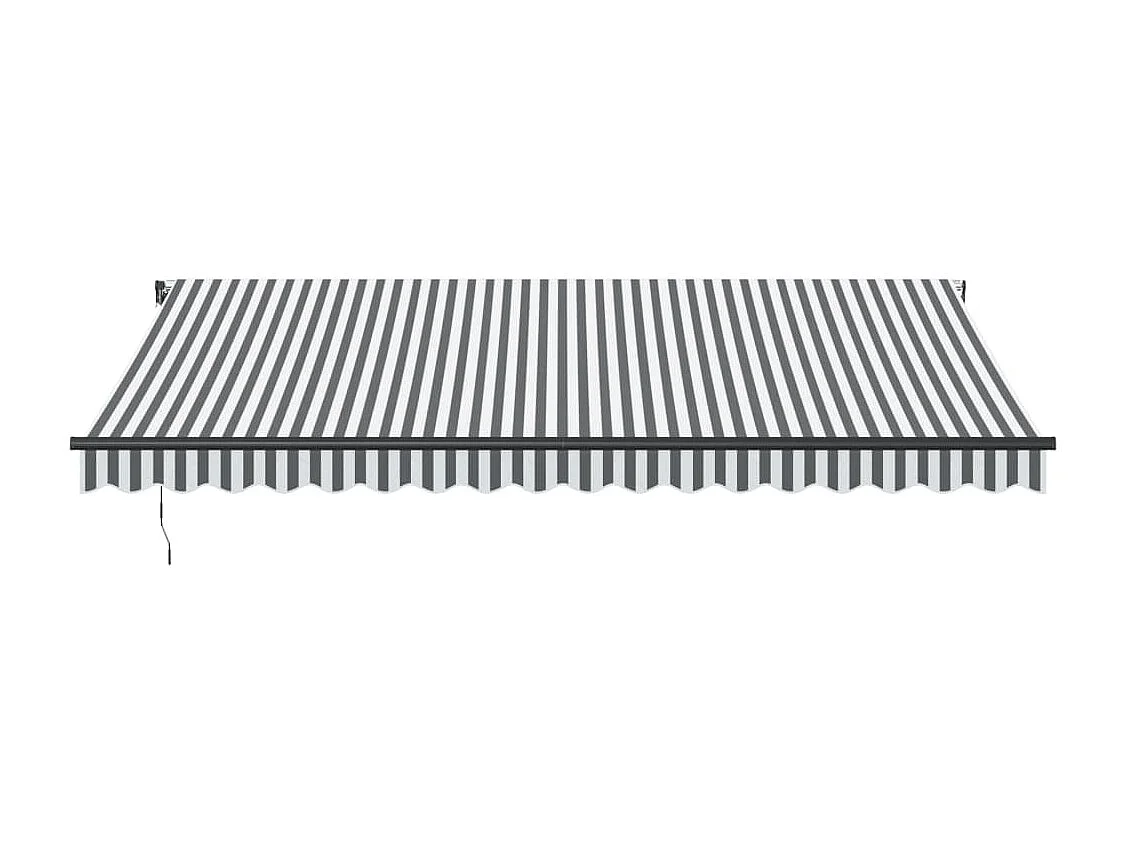 Toldo retrátil automático 450x300 cm antracite e branco