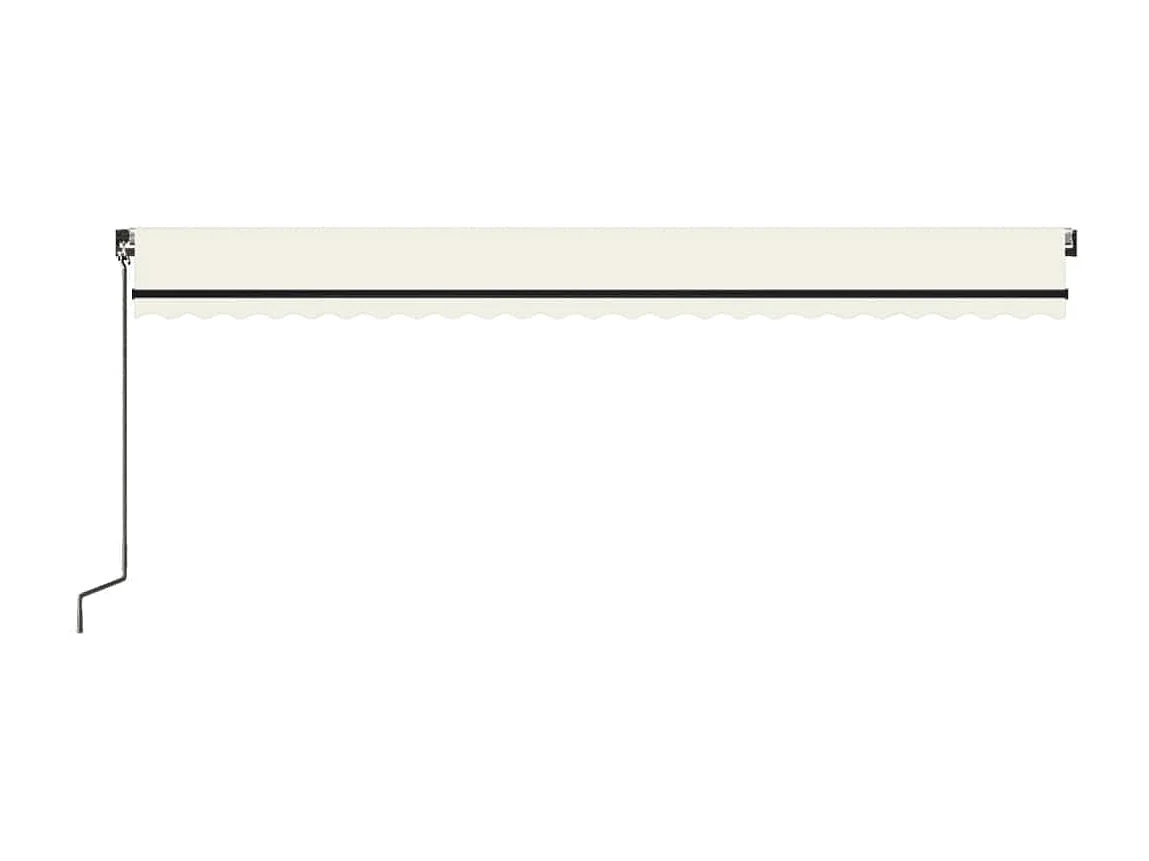 Auvent manuel rétractable 600x350 cm Crème