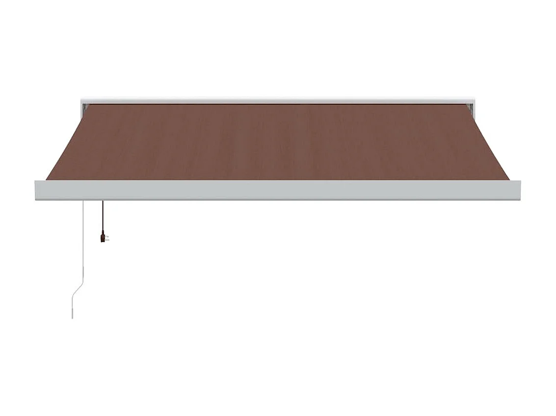 Auvent rétractable automatique marron 300x250 cm