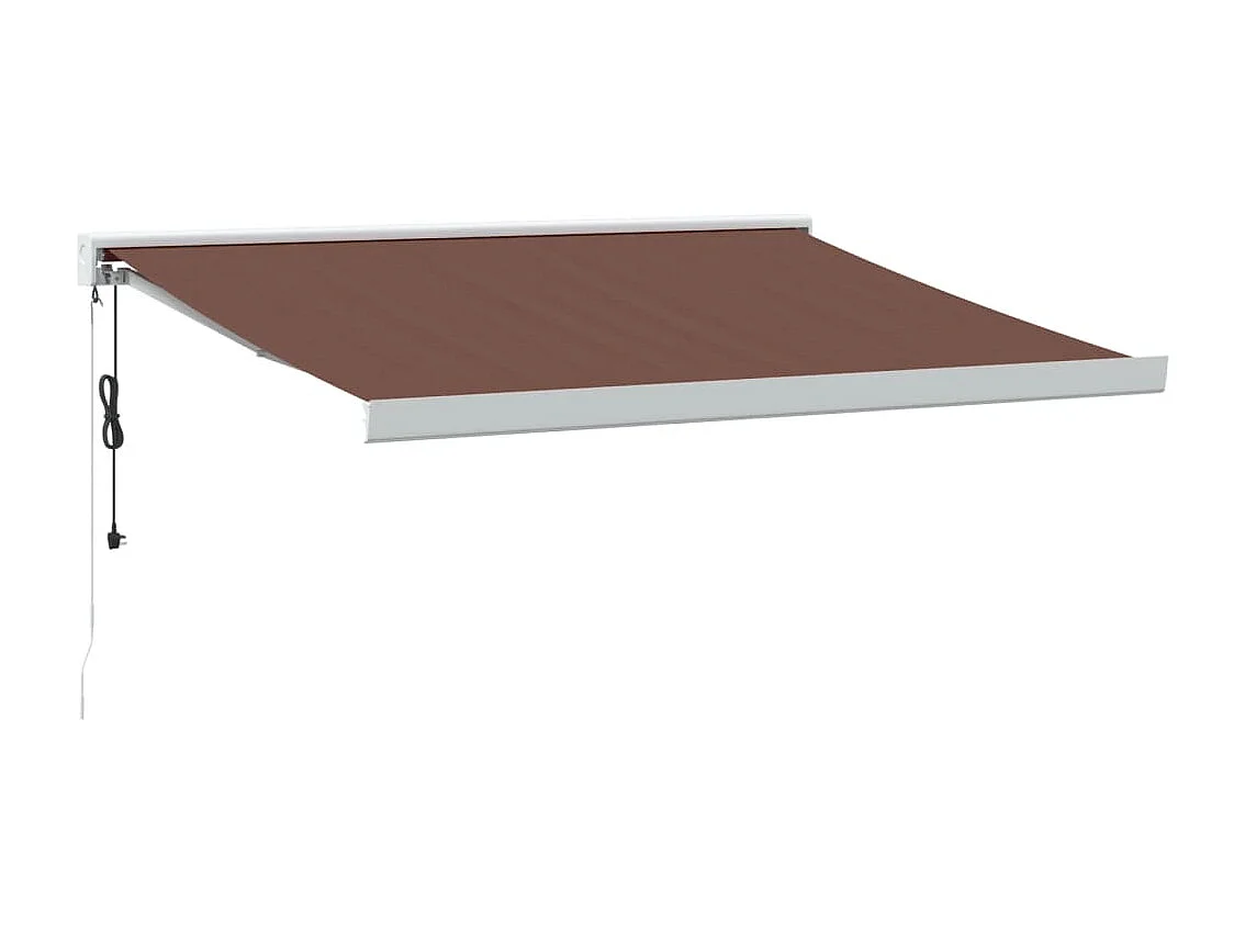 Auvent rétractable automatique marron 300x250 cm