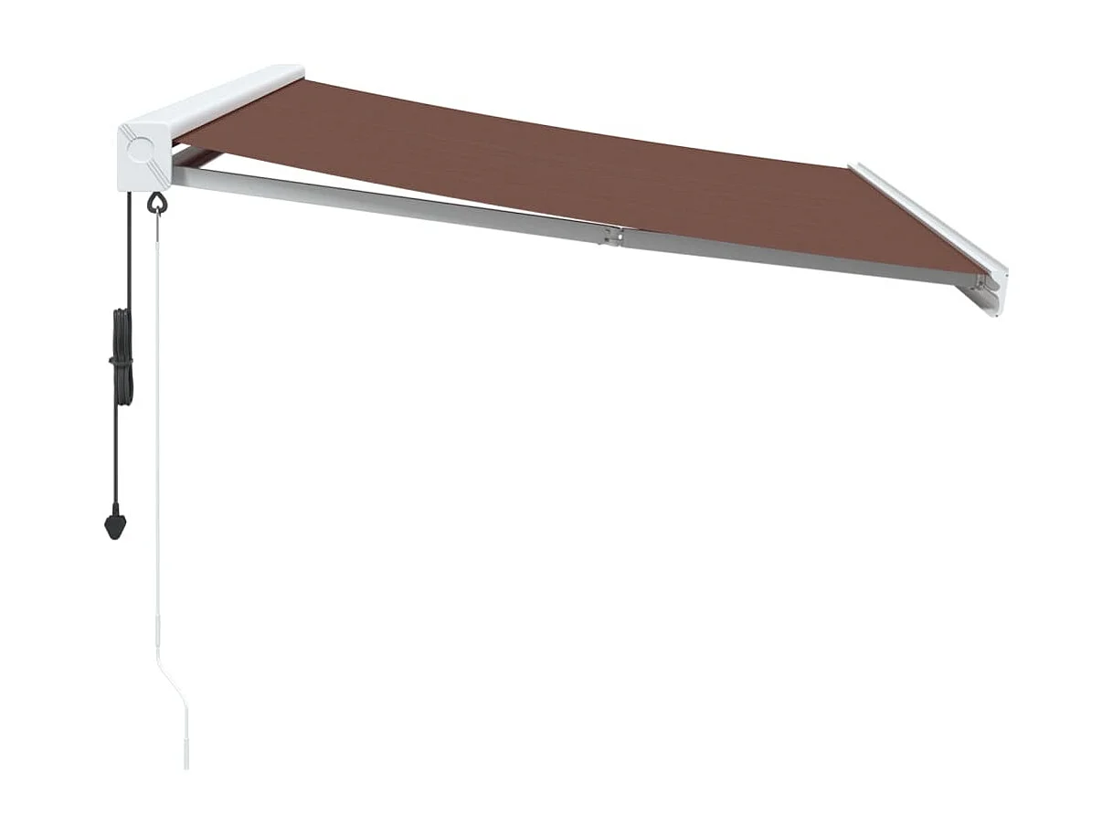 Auvent rétractable automatique marron 300x250 cm
