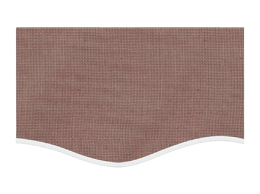 Tissu de remplacement de cantonnière d’auvent rayure marron