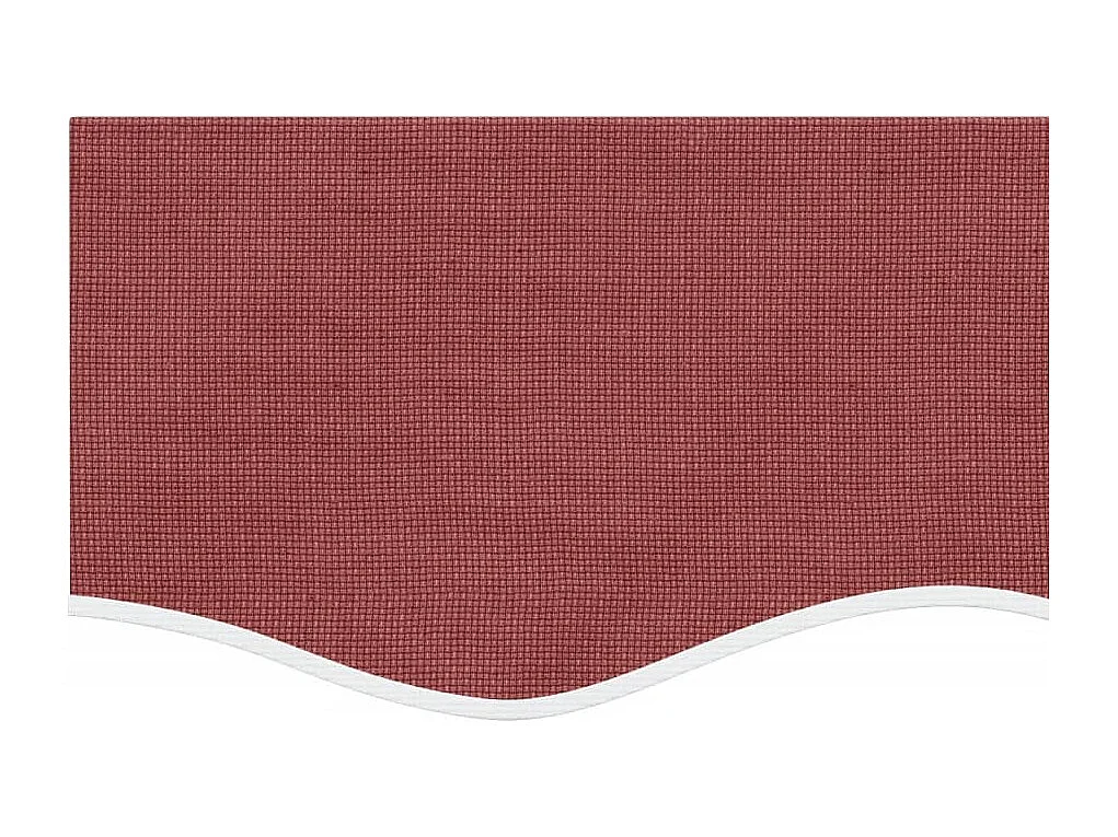Tissu de remplacement de cantonnière d’auvent rayure bordeaux