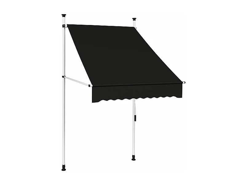 Toldo retrátil manual 100 cm antracite