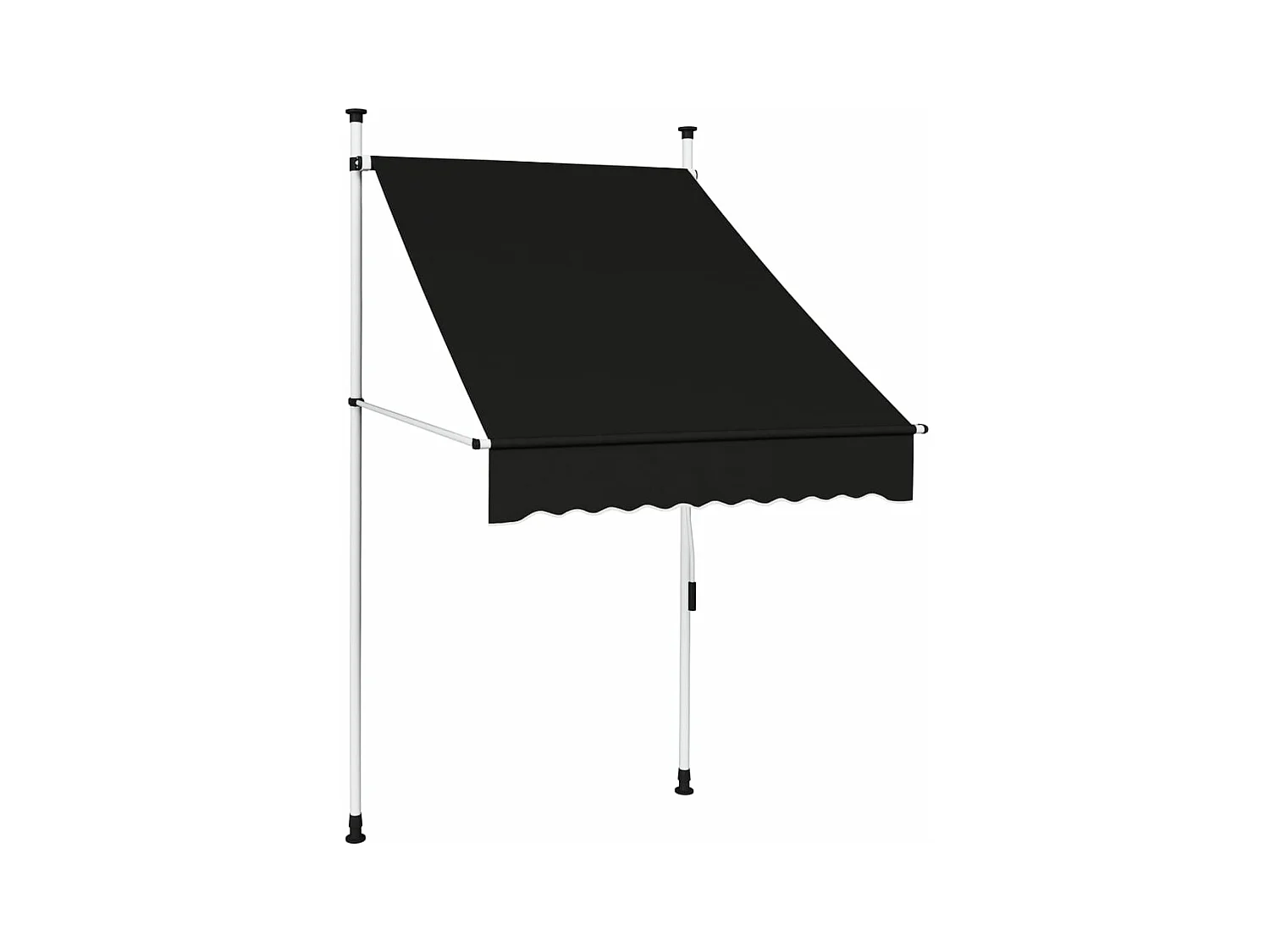Auvent manuel rétractable 100 cm anthracite