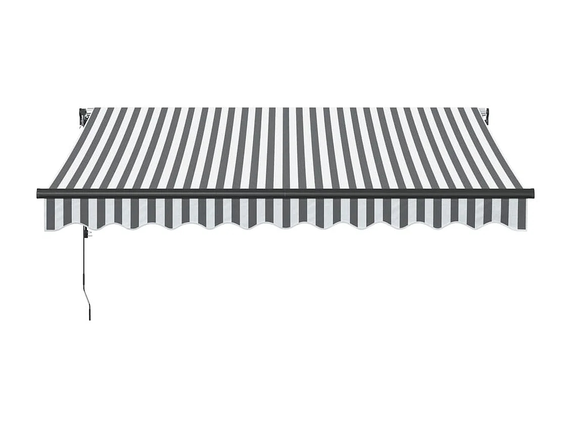 Auvent rétractable automatique anthracite et blanc 300x250 cm