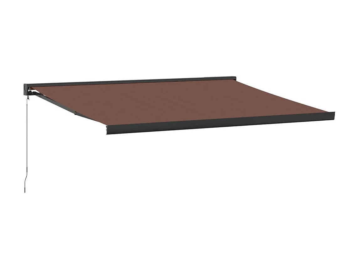 Tenda Sole Retrattile Manuale 400x300 cm Marrone