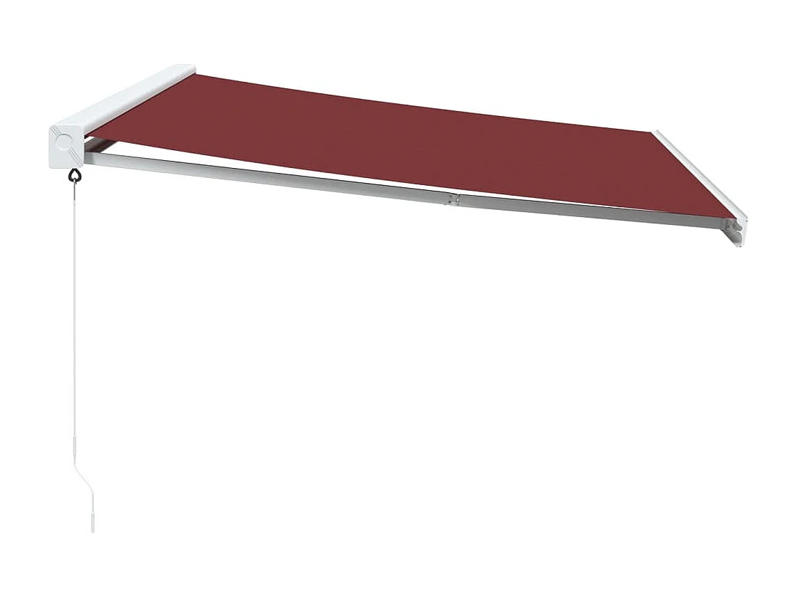 Auvent manuel rétractable bordeaux 400x300 cm