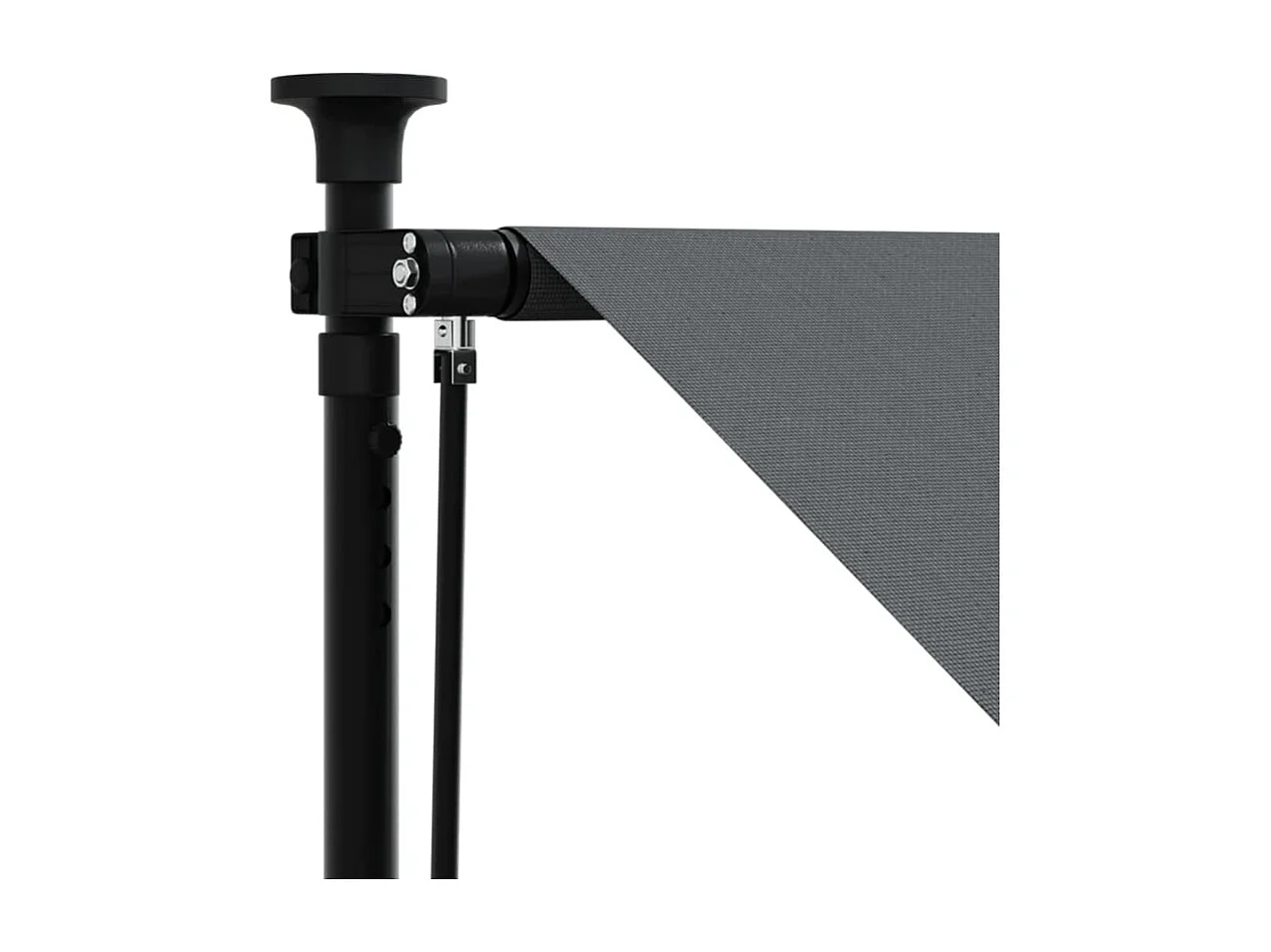 Tenda da Sole Retrattile Antracite 150x150 cm Tessuto e Acciaio