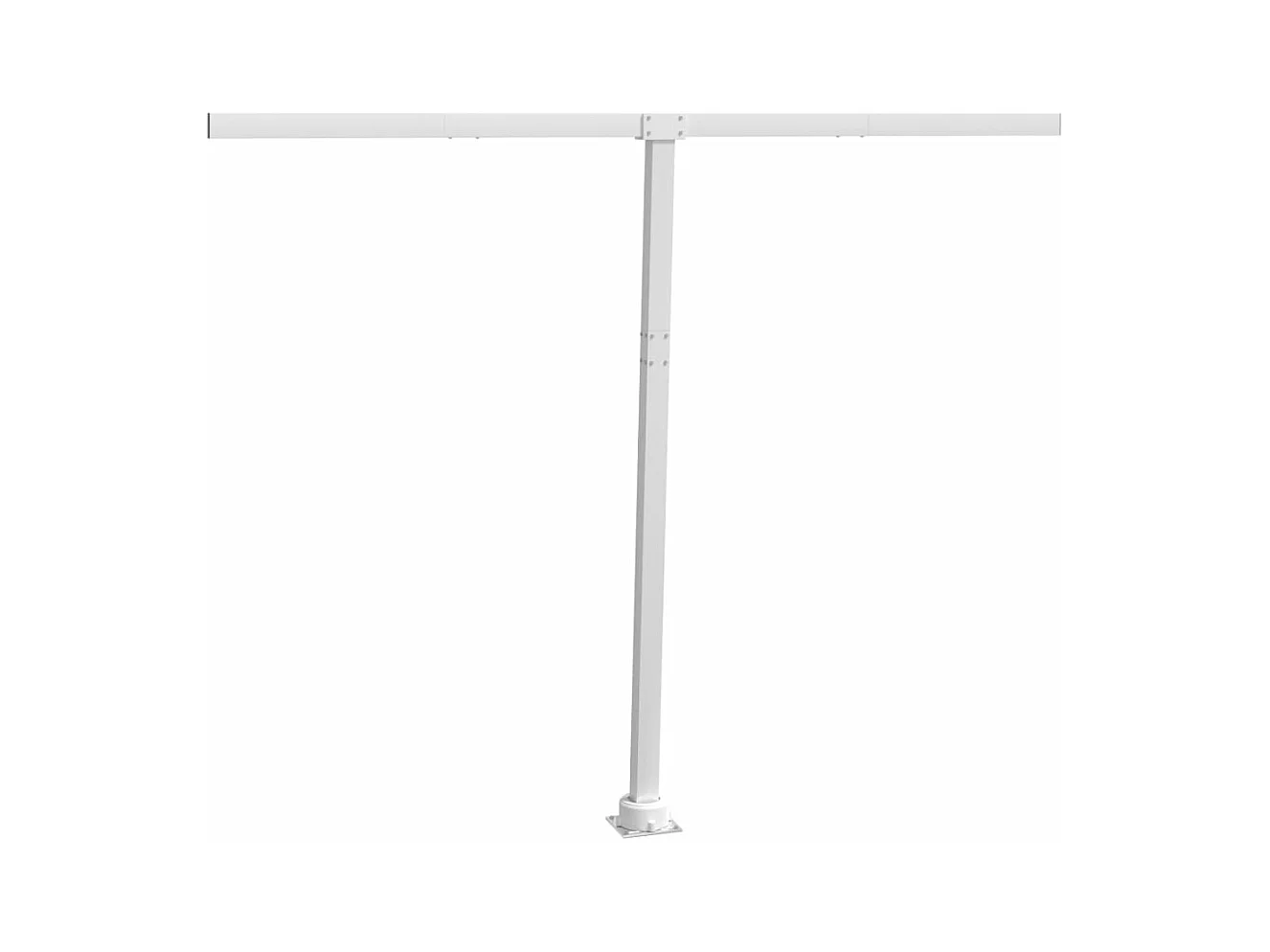 Stützen für Markisen Weiß 300x245 cm Eisen