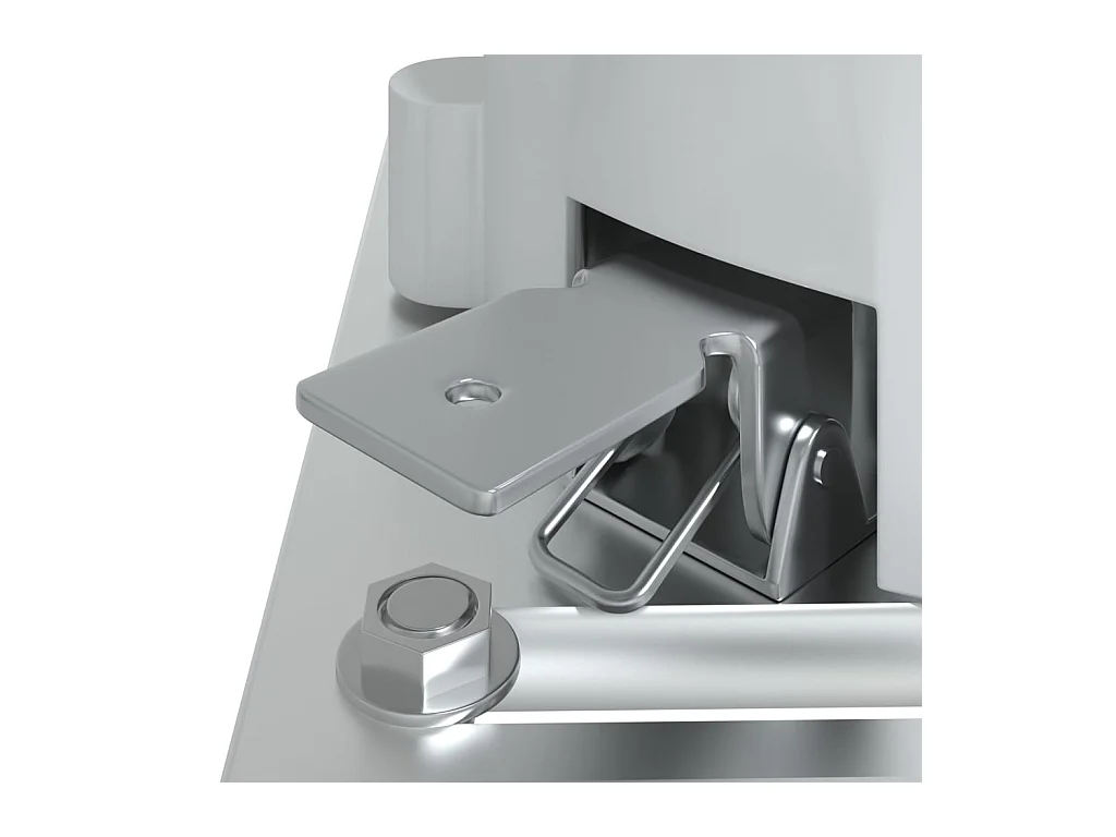 Stützen für Markisen Weiß 300x245 cm Eisen