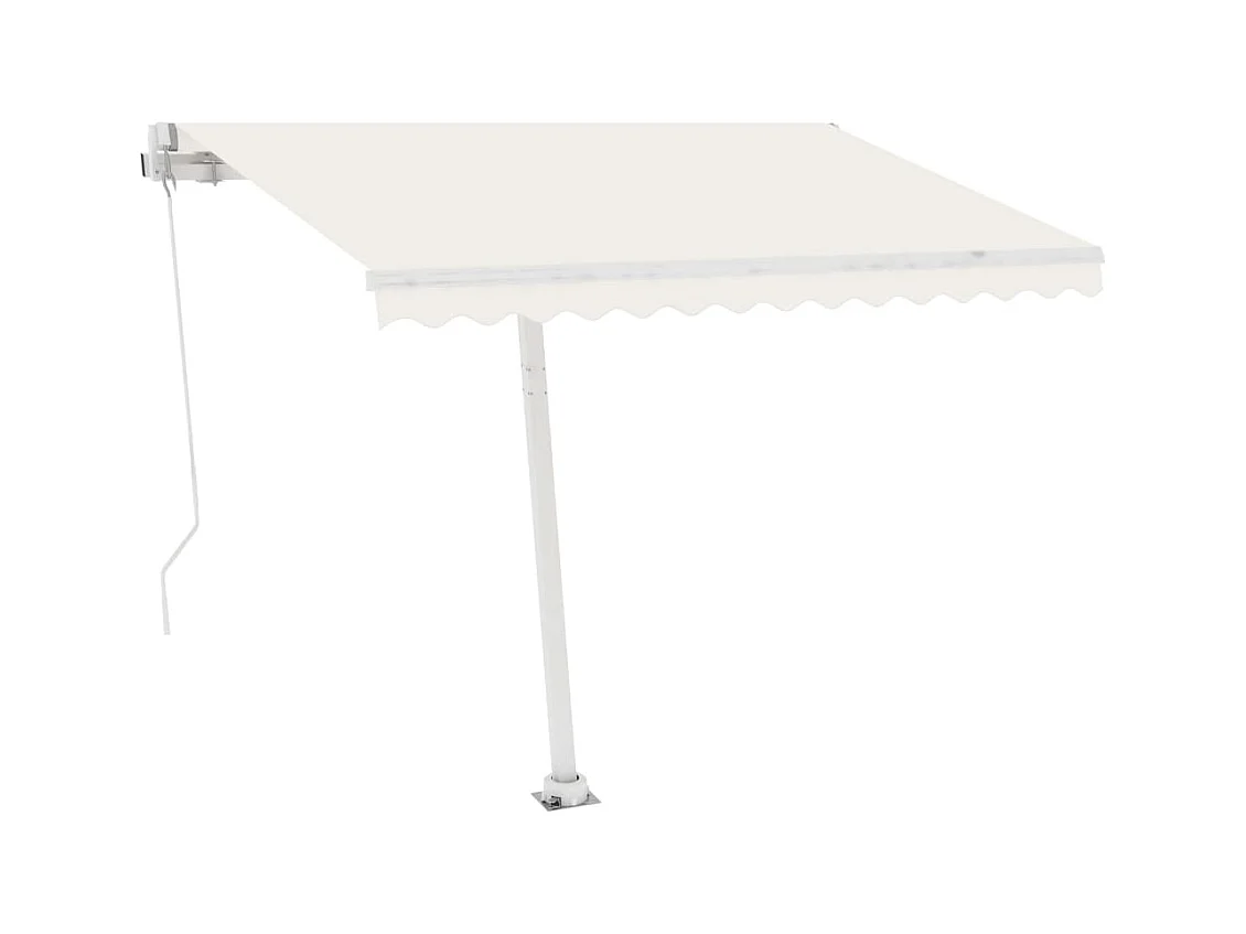 Stützen für Markisen Weiß 300x245 cm Eisen