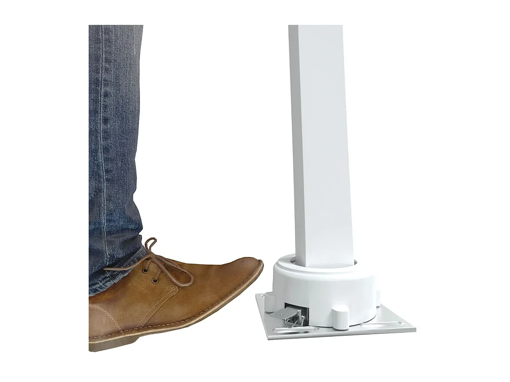 Stützen für Markisen Weiß 300x245 cm Eisen