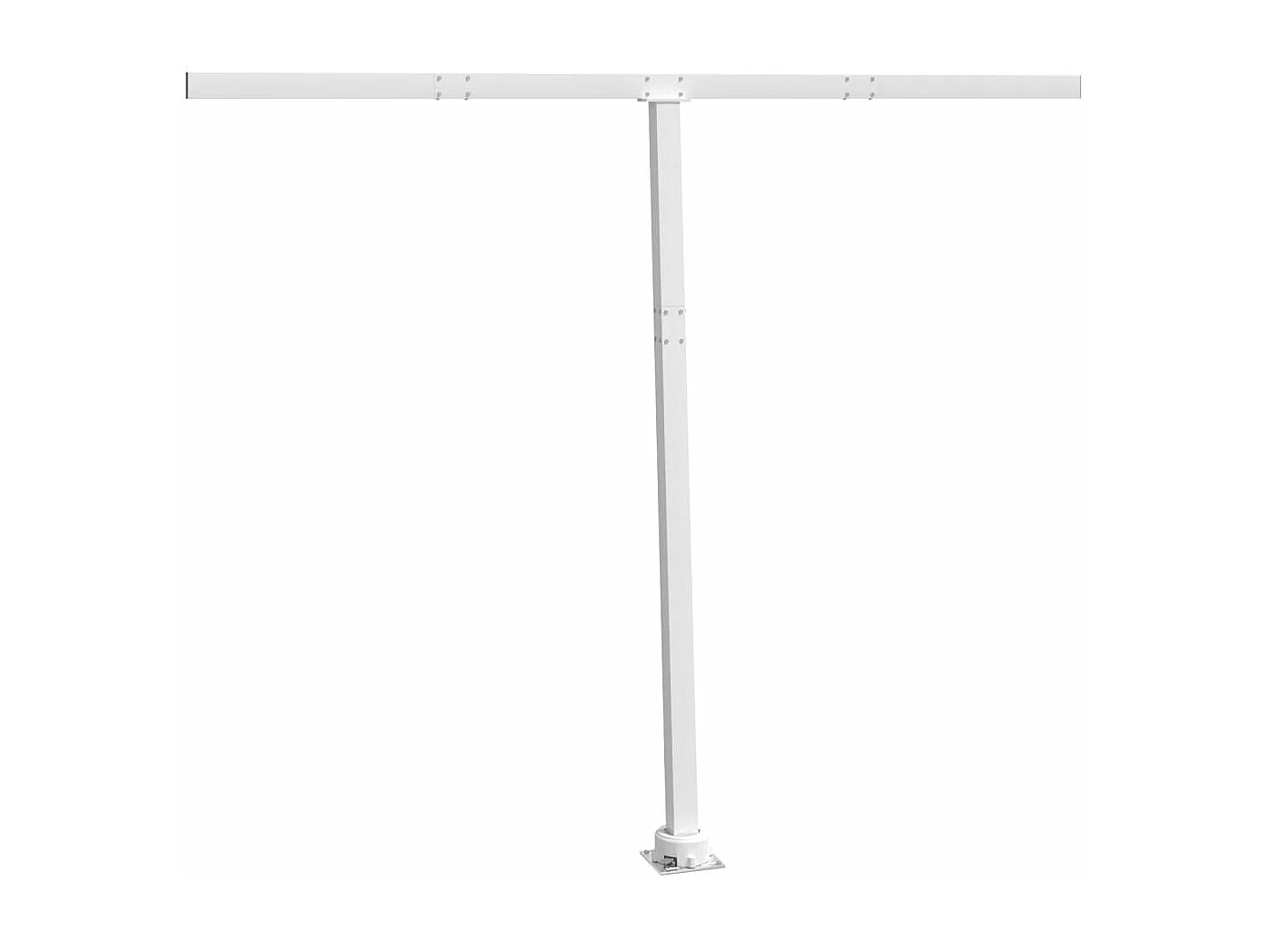 Stützen für Markisen Weiß 300x245 cm Eisen