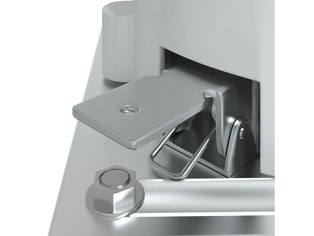 Stützen für Markisen Weiß 300x245 cm Eisen