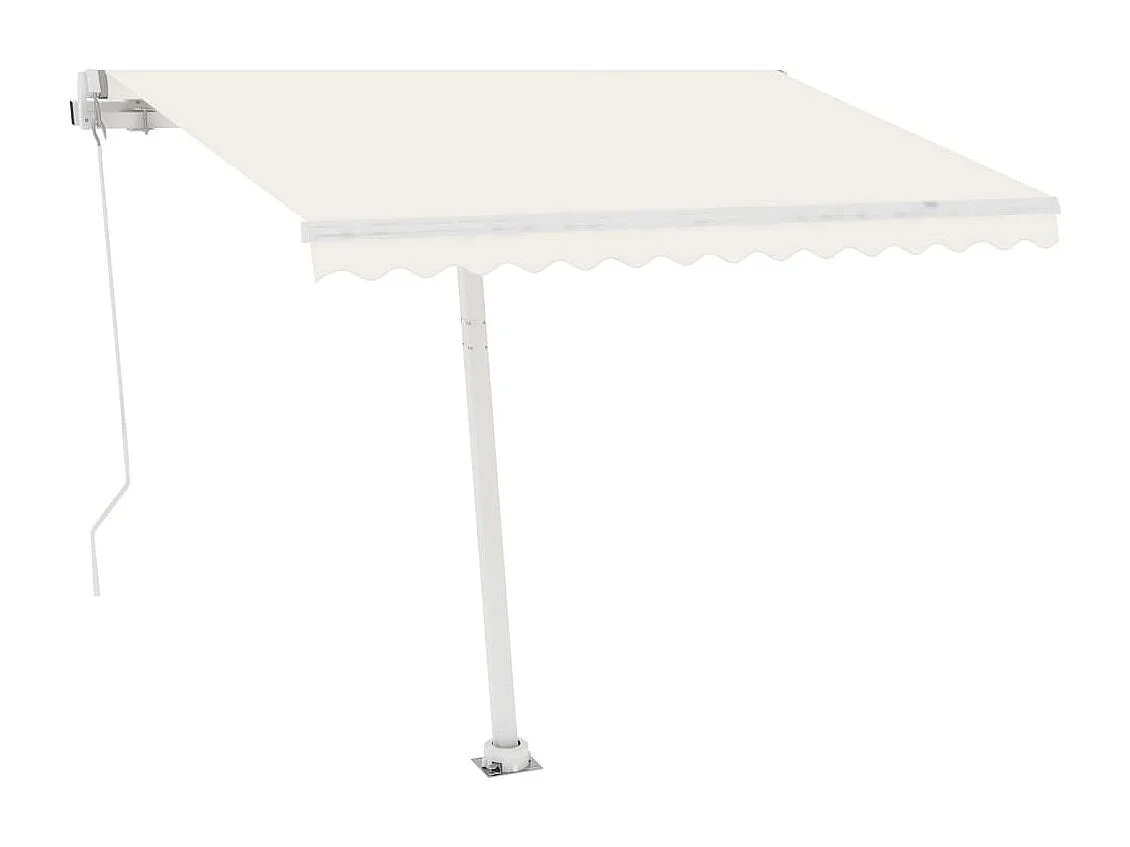 Stützen für Markisen Weiß 300x245 cm Eisen