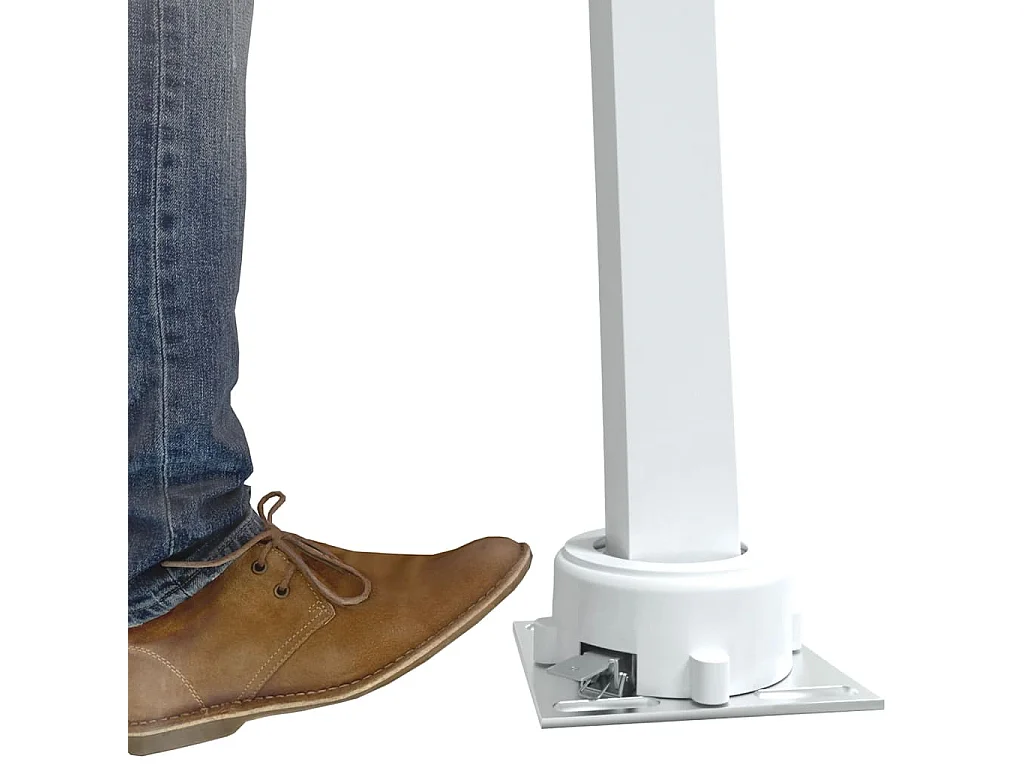 Stützen für Markisen Weiß 300x245 cm Eisen