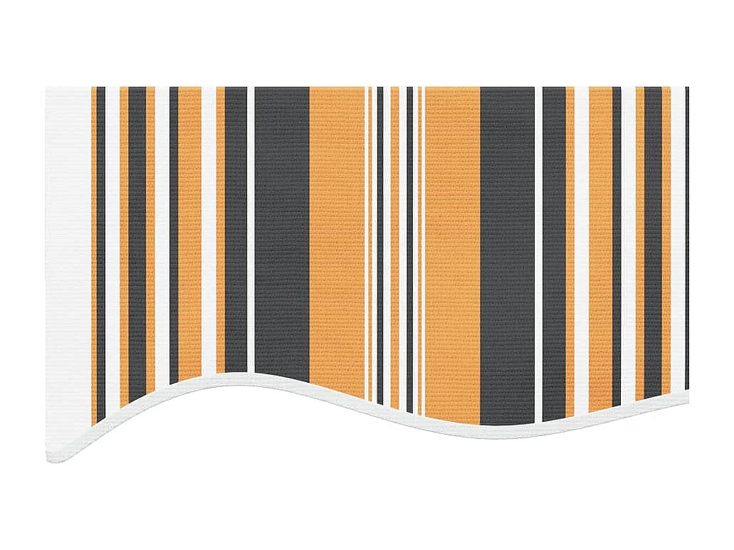 Tissu de remplacement pour auvent rayures multicolores 4x3,5 m