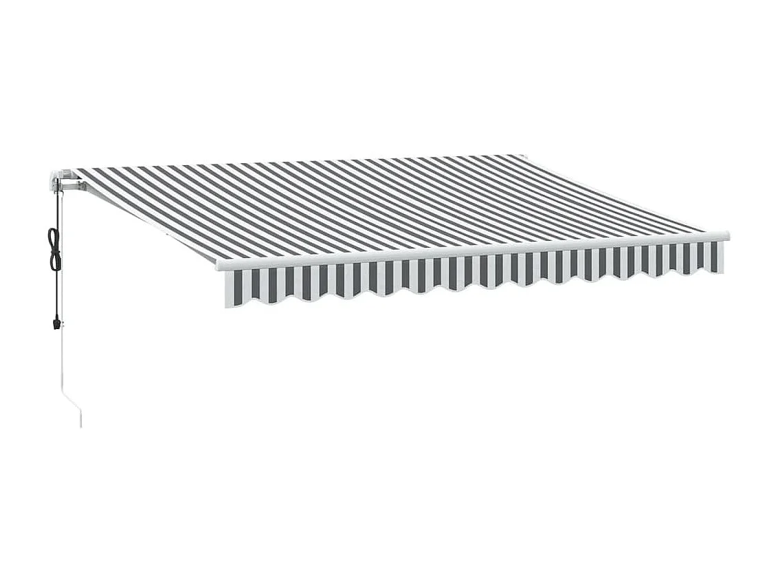 Auvent rétractable automatique avec LED anthracite et blanc