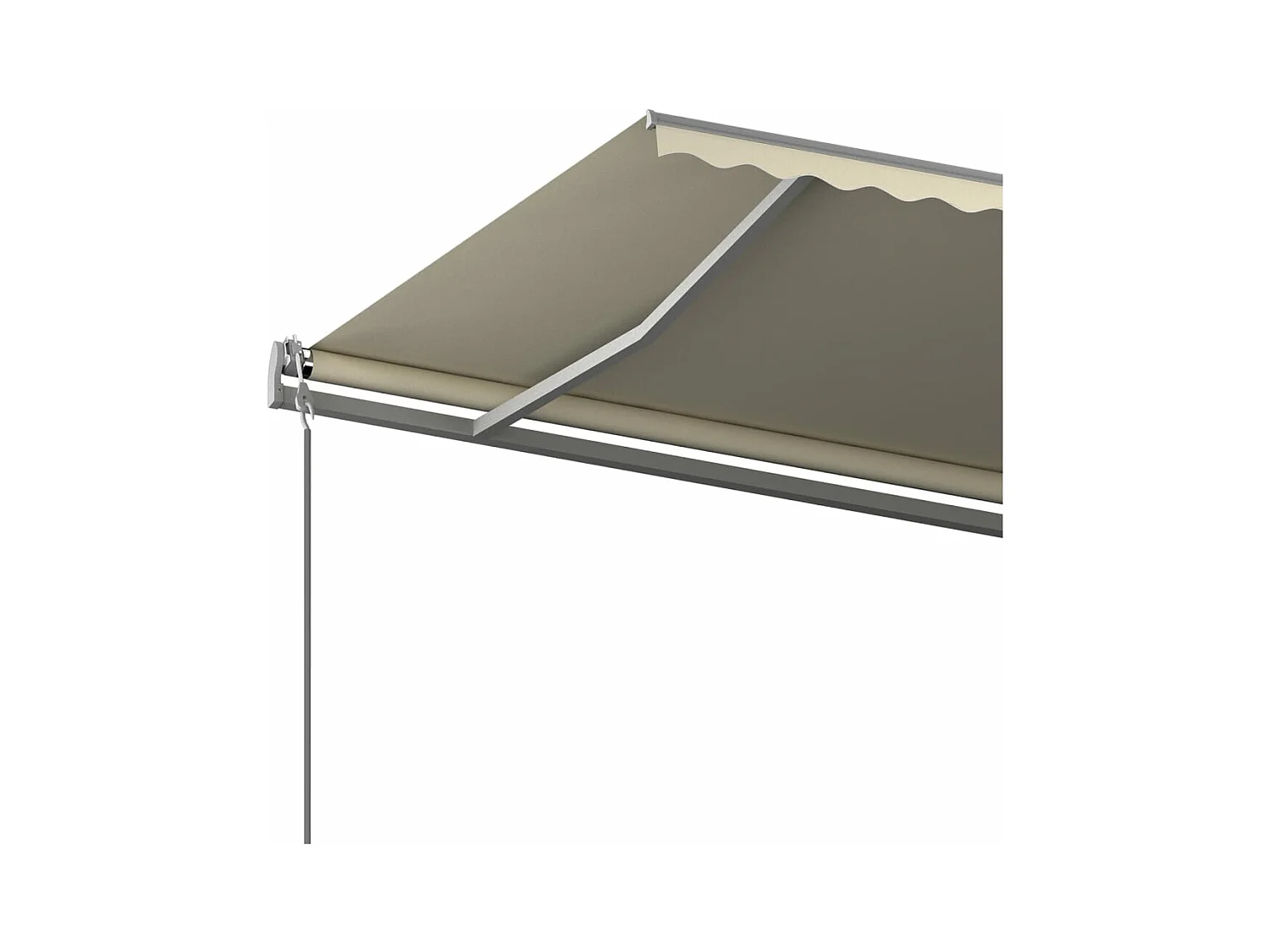 Standmarkise Manuell Einziehbar 600x350 cm Creme
