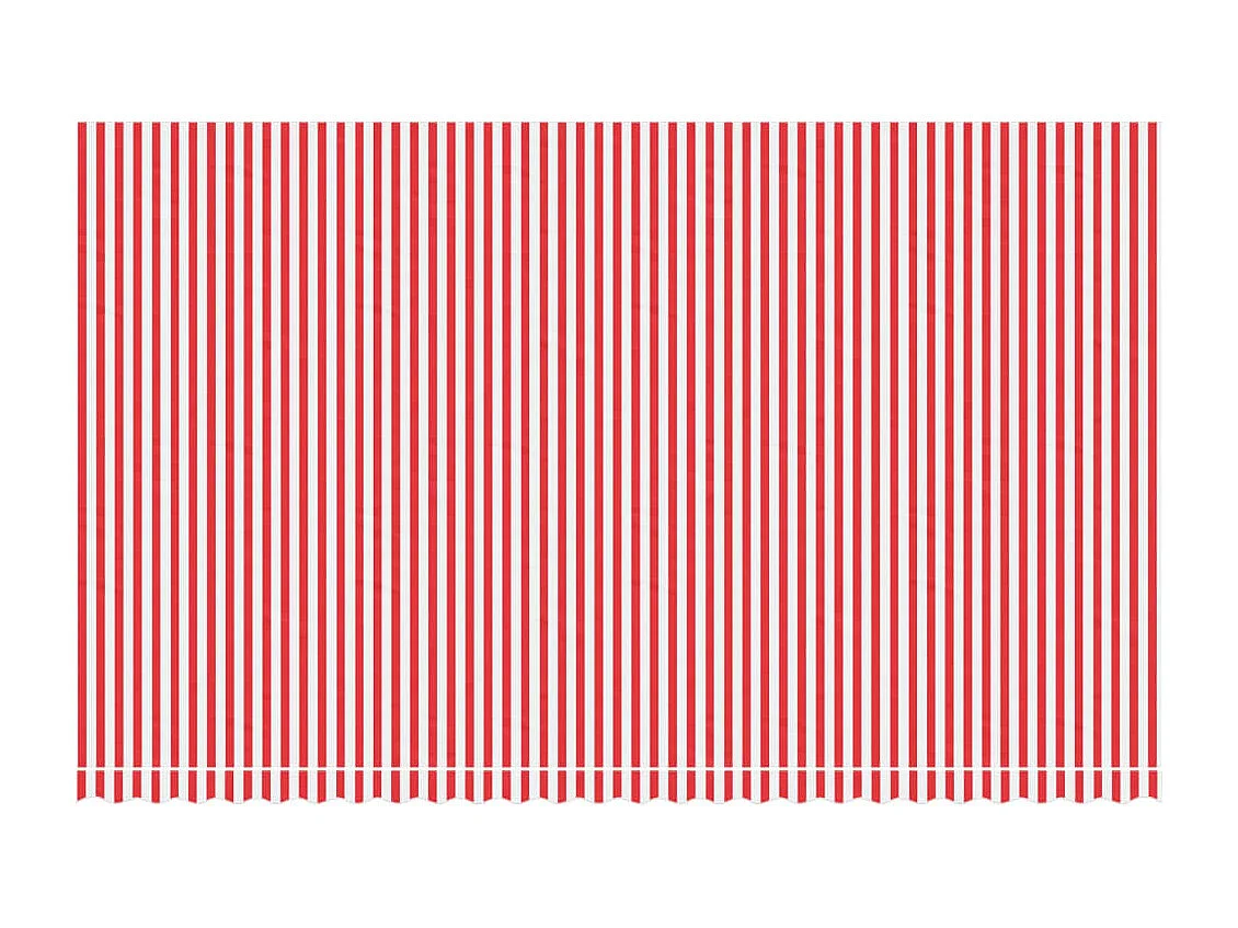 Tessuto di Ricambio per Tenda Strisce Rosse e Bianche 6x3,5 m