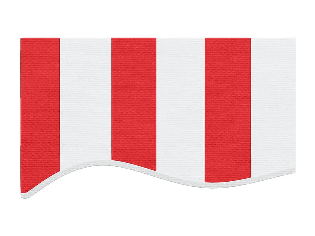 Tessuto di Ricambio per Tenda Strisce Rosse e Bianche 6x3,5 m