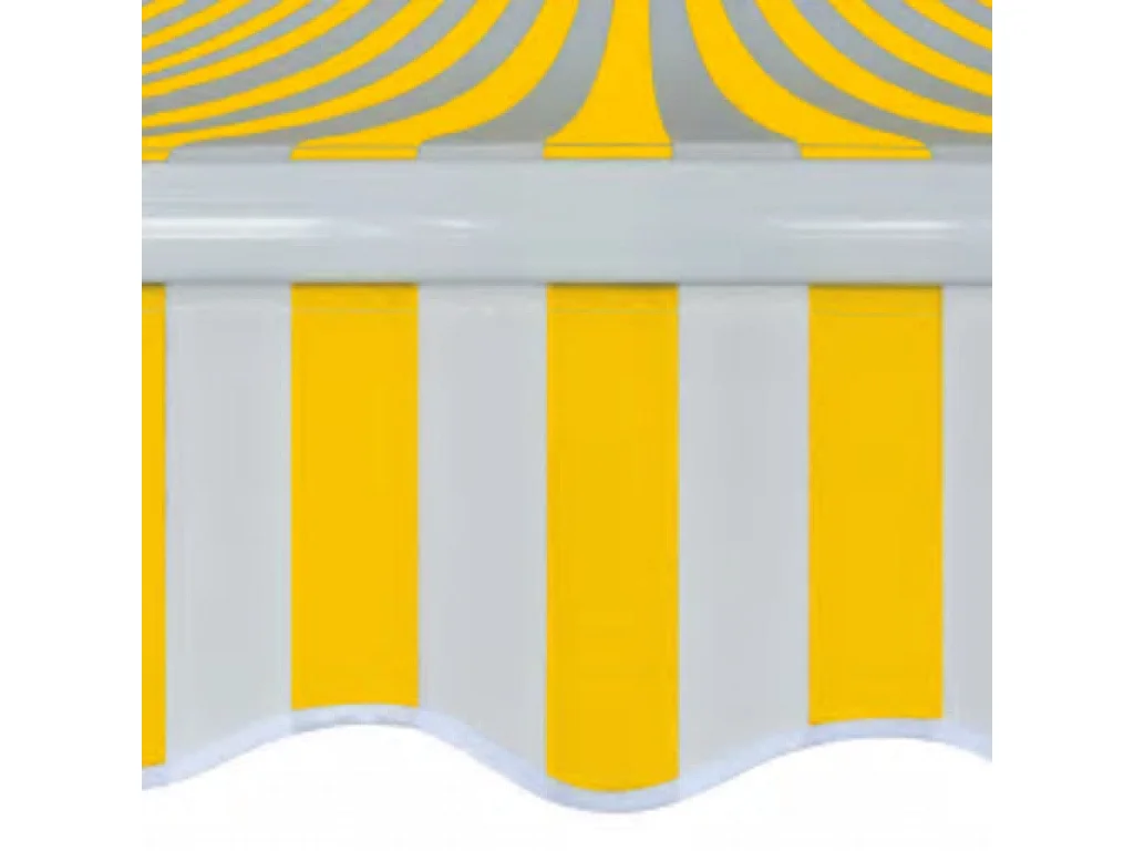 Gelenkarmmarkise 600 cm Gelb/Weiß