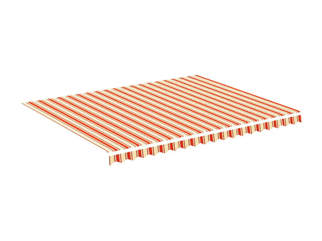 Tissu de remplacement pour auvent Jaune et orange 4,5x3,5 m