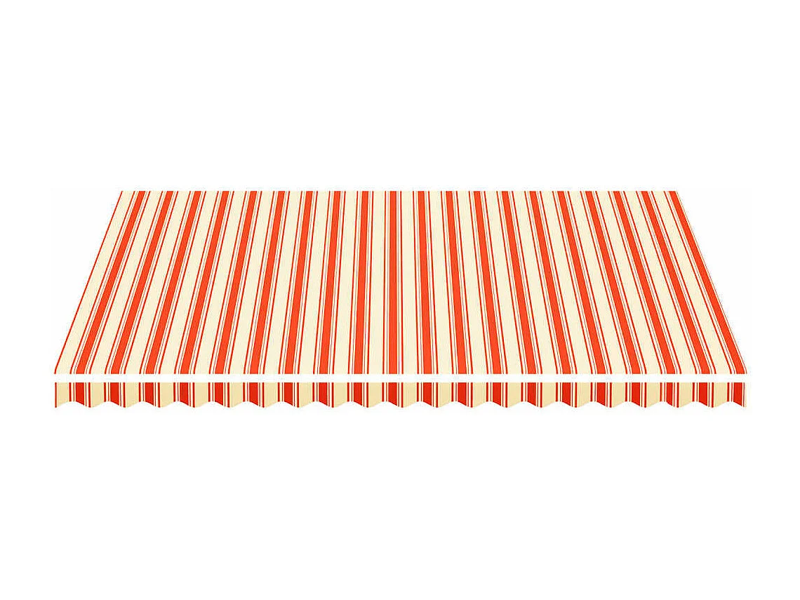 Tissu de remplacement pour auvent Jaune et orange 4,5x3,5 m