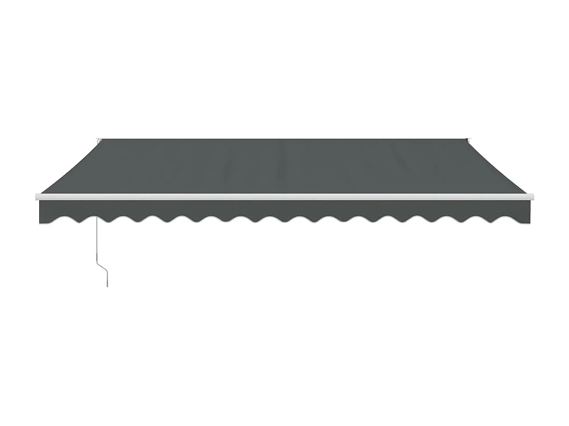 Markise Einziehbar Anthrazit 4,5x3 m Stoff und Aluminium