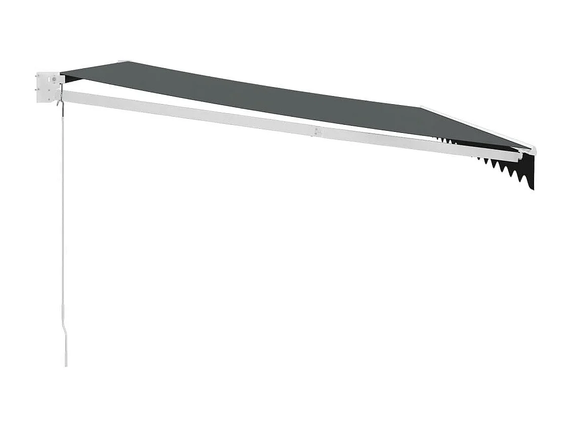 Markise Einziehbar Anthrazit 4,5x3 m Stoff und Aluminium