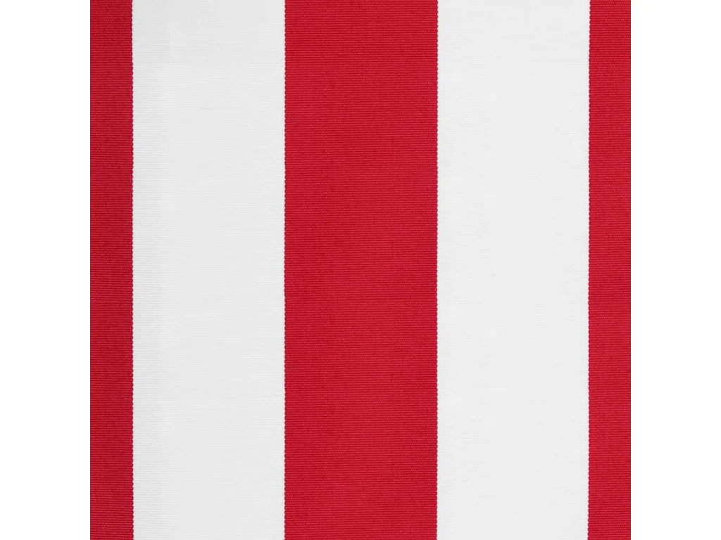 Tissu de remplacement pour auvent rayures rouges et blanches