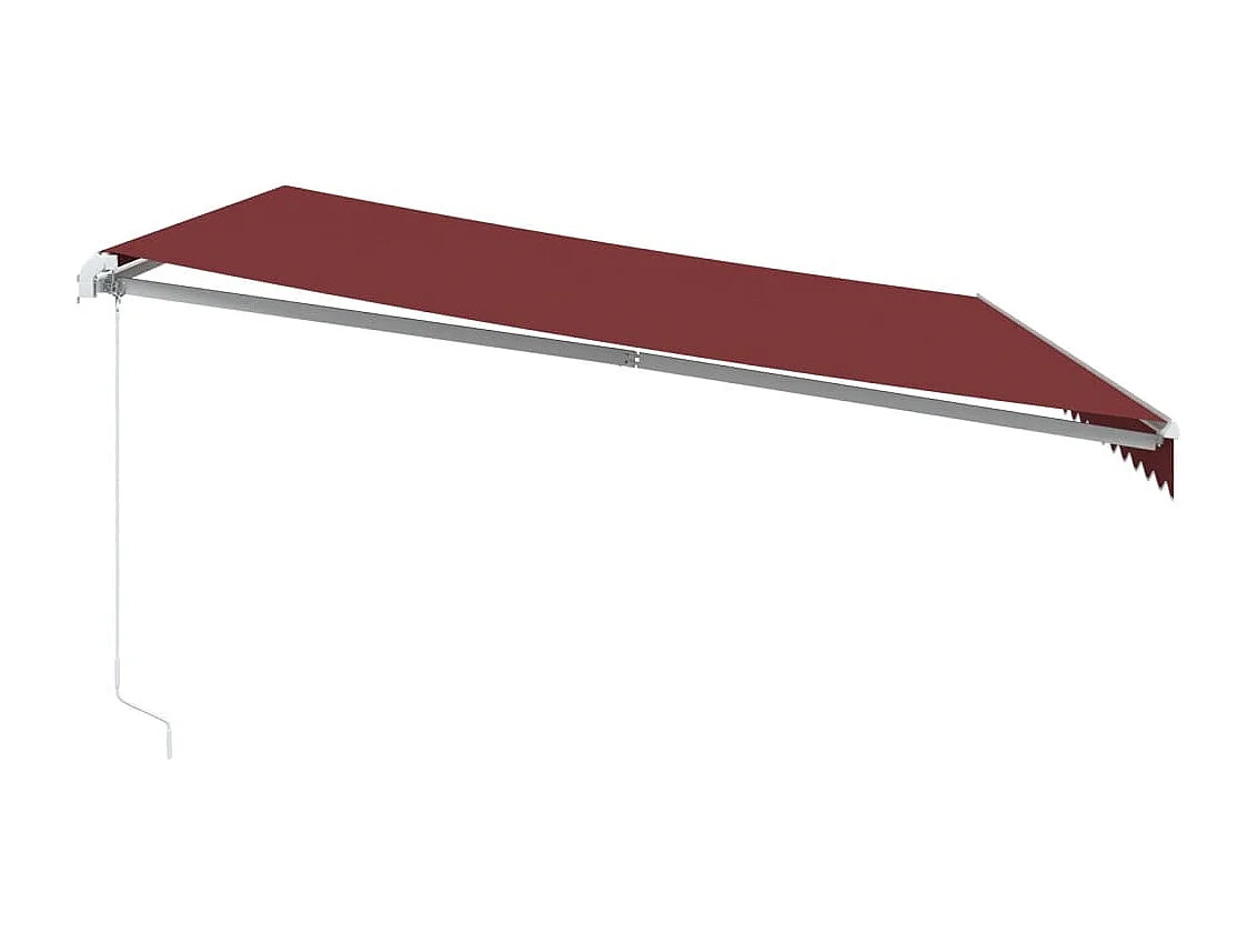 Toldo retrátil manual 500x350 cm bordô