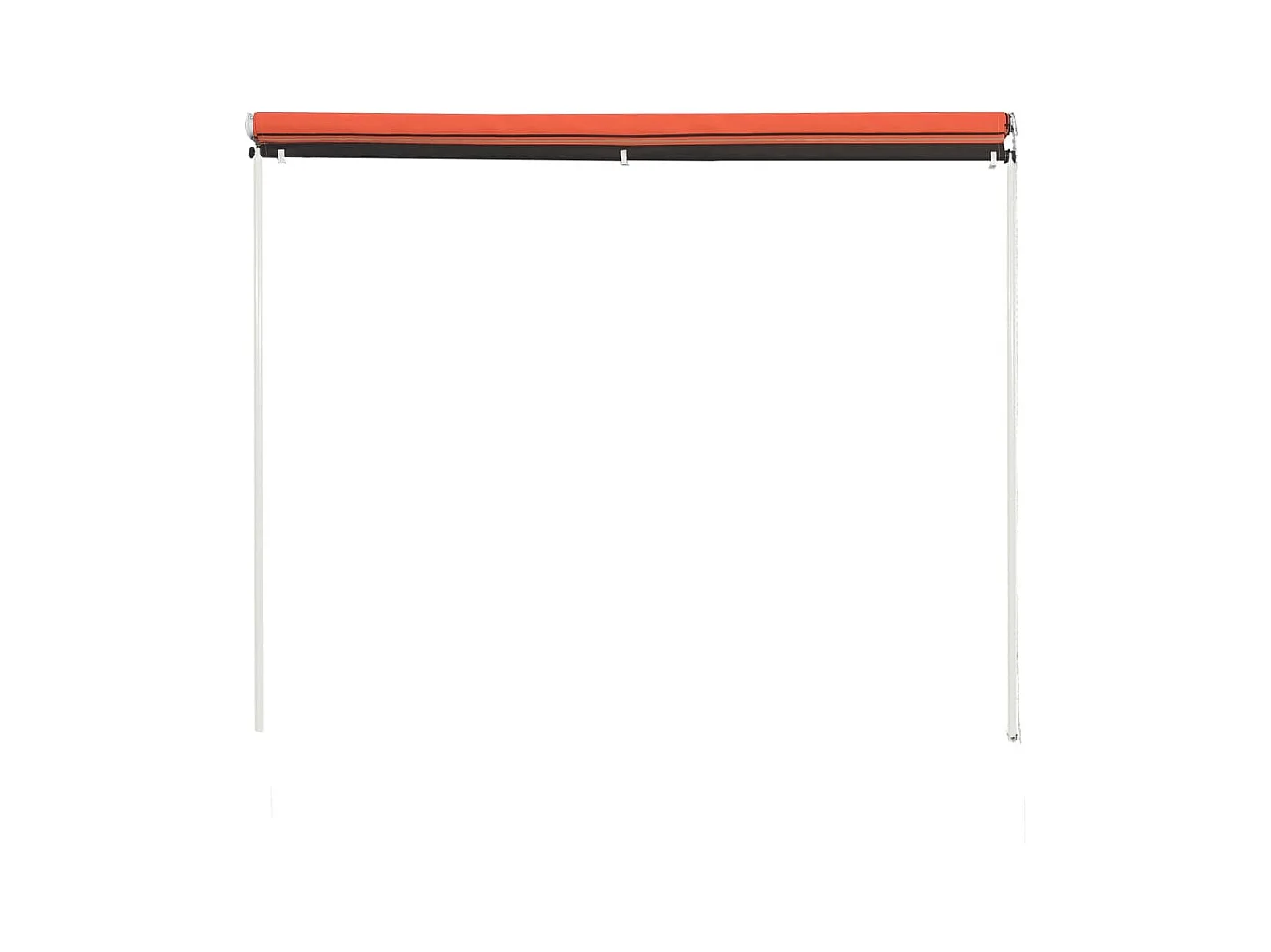 Auvent rétractable 100x150 cm Orange et marron