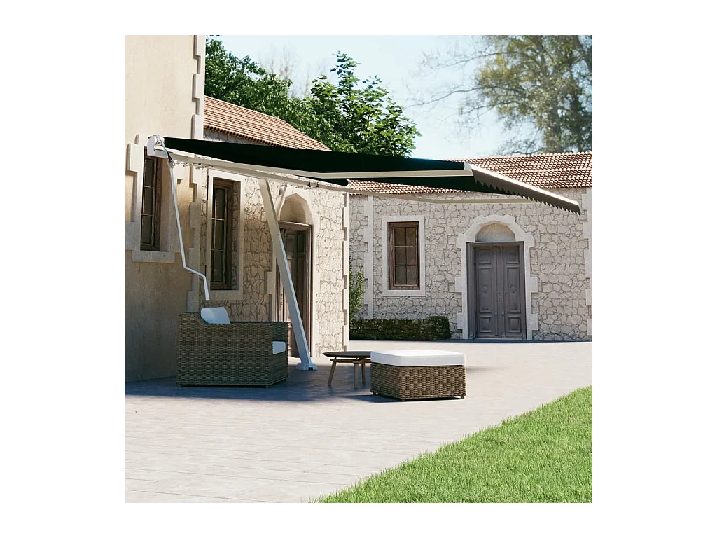 Auvent automatique sur pied 450x300 cm Anthracite