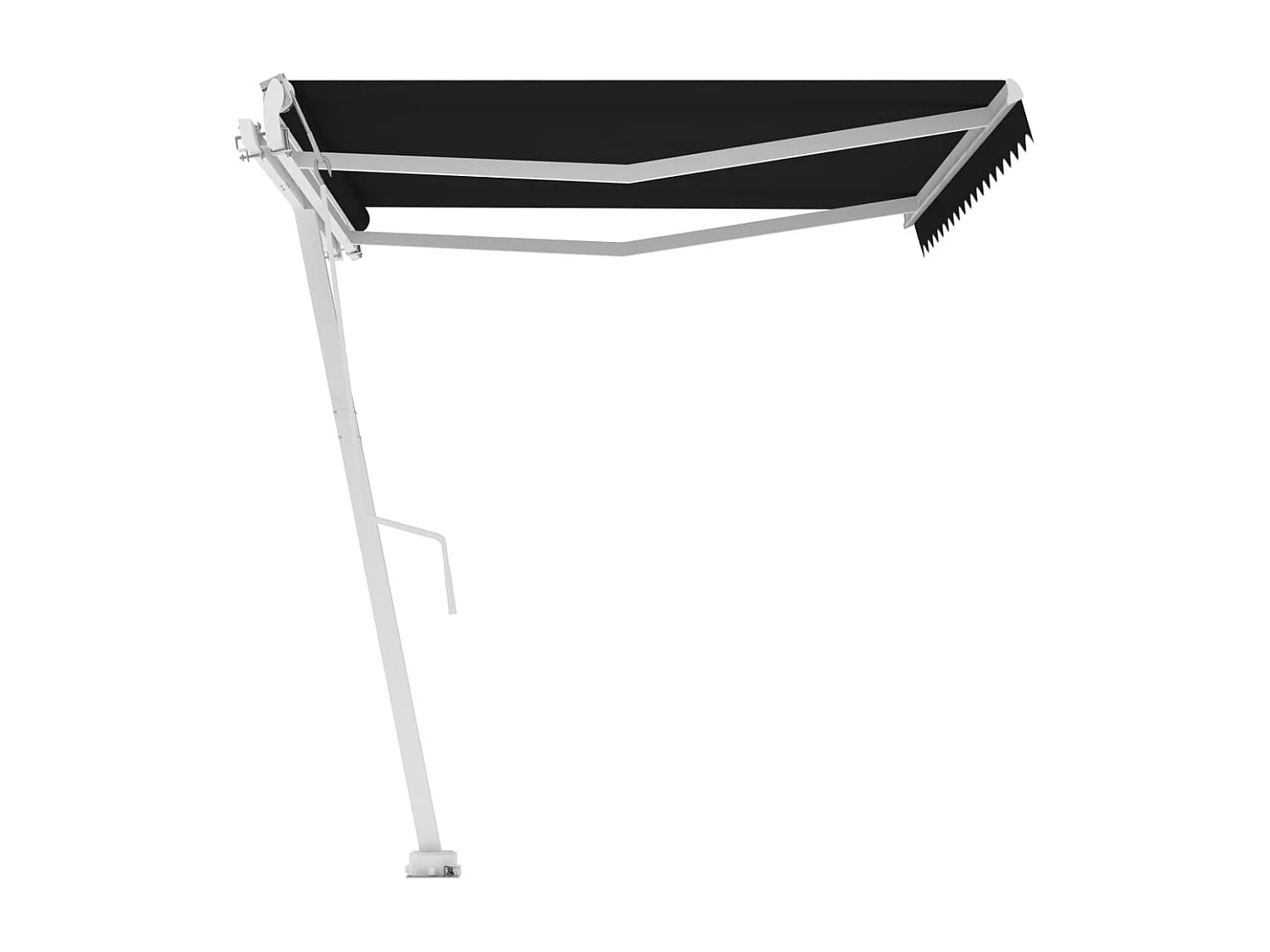 Toldo de pie automático gris antracita 450x300 cm