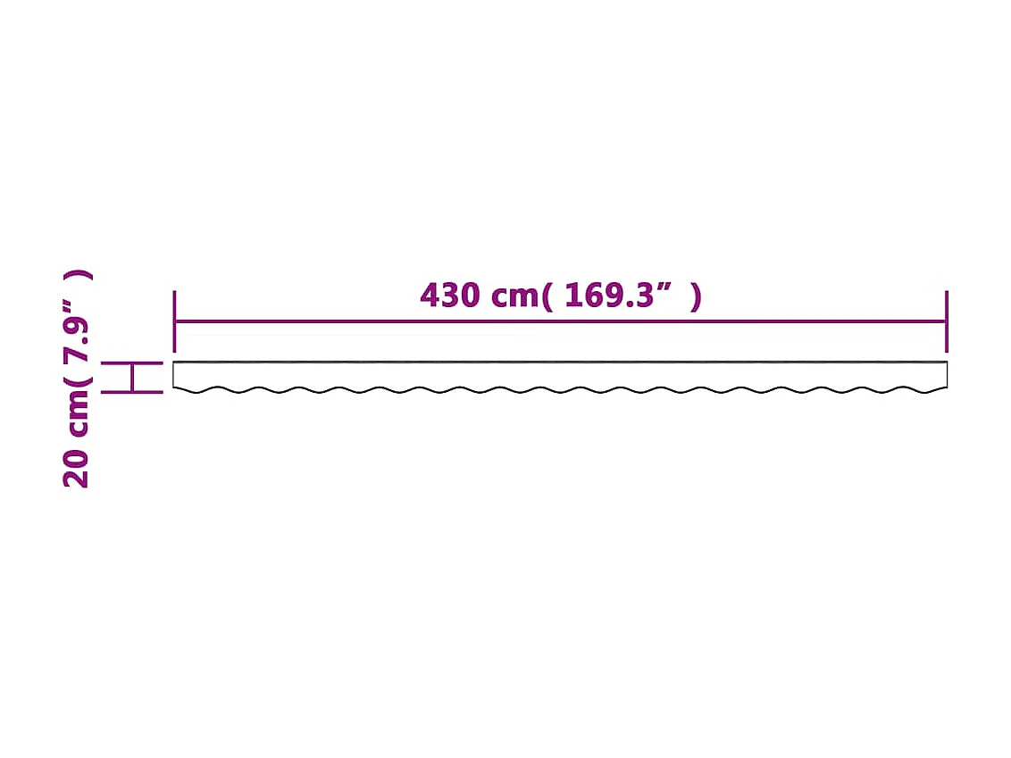 Tecido substituição p/ sanefa toldo 4,5 m riscas amarelo/cinza