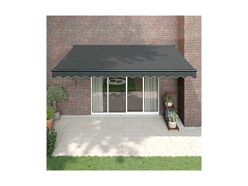 Tenda Sole Automatica Retrattile Antracite 4,5x3 m
