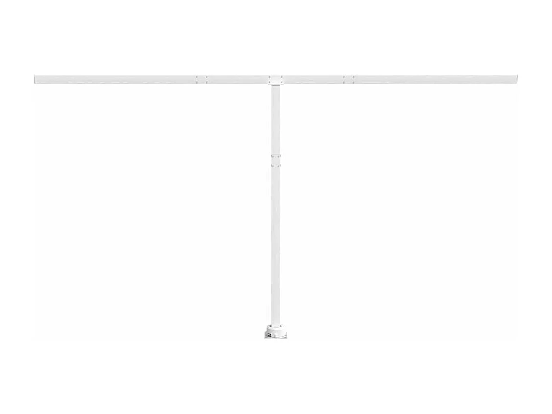 Stützen für Markisen Weiß 450x245 cm Eisen