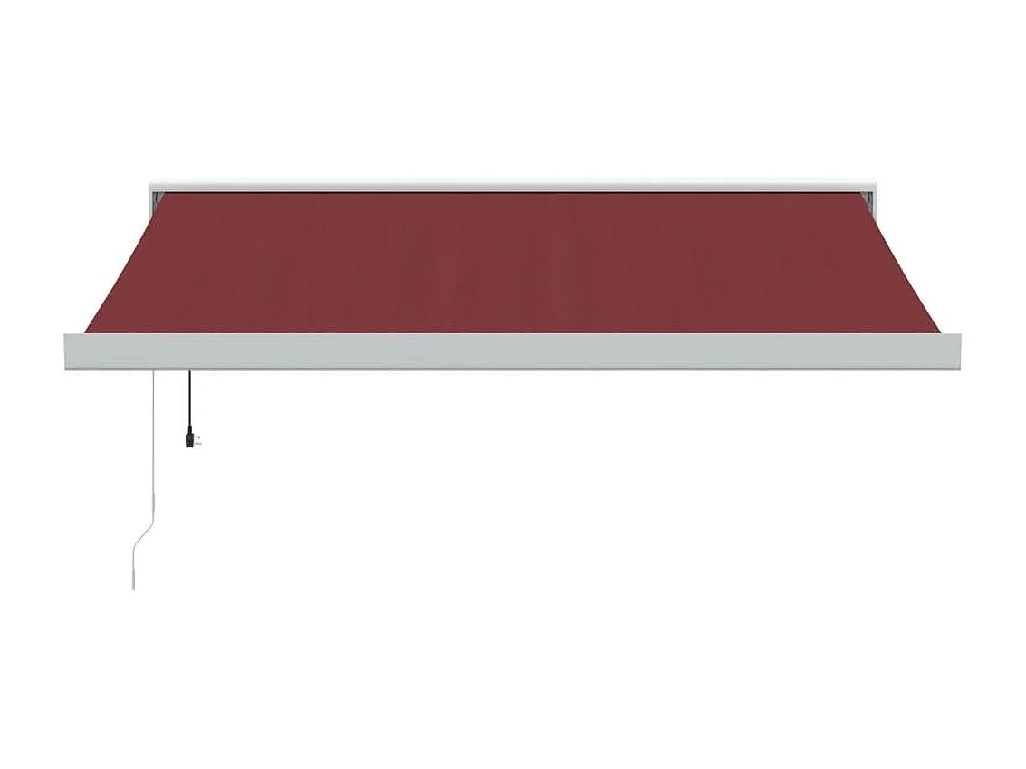 Auvent rétractable automatique bordeaux 300x250 cm