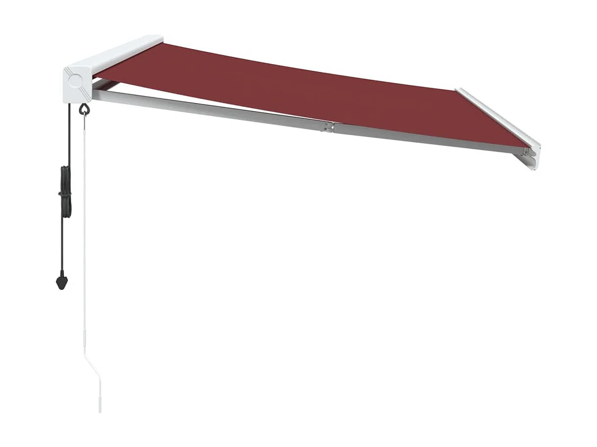 Auvent rétractable automatique bordeaux 300x250 cm