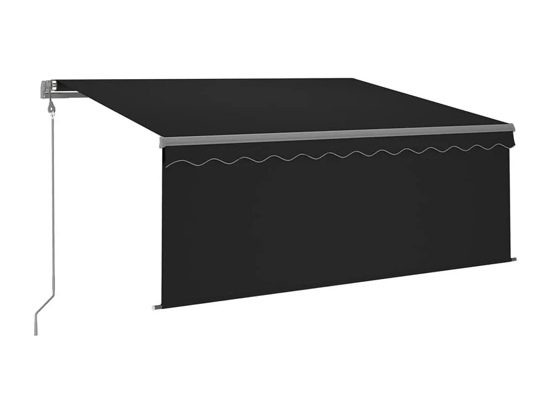 Tenda Retrattile Automatica con Parasole 3,5x2,5 m Antracite
