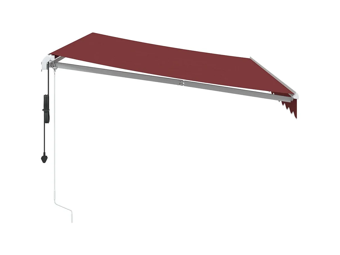Auvent rétractable automatique bordeaux 350x250 cm
