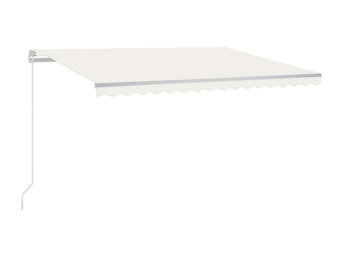 Auvent manuel rétractable 450x300 cm Crème