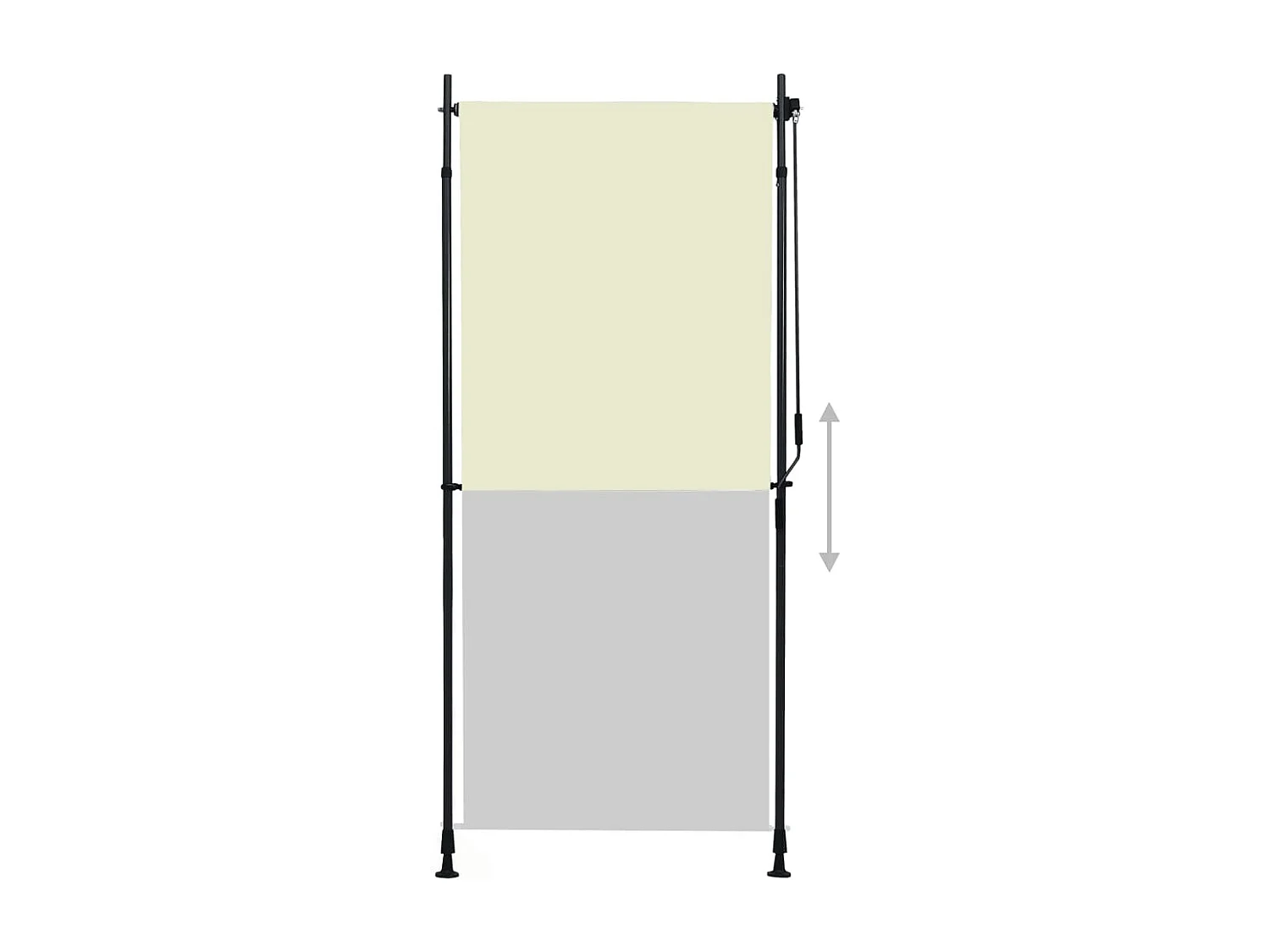 Estore de rolo para exterior 100x270 cm creme