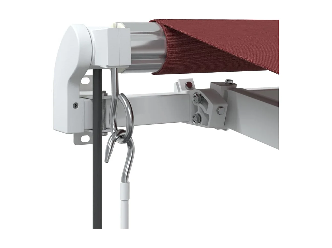 Toldo retrátil automático 400x300 cm bordô