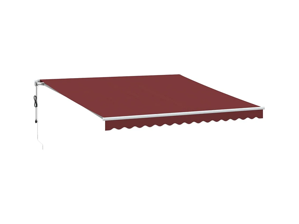 Auvent rétractable automatique bordeaux 400x300 cm