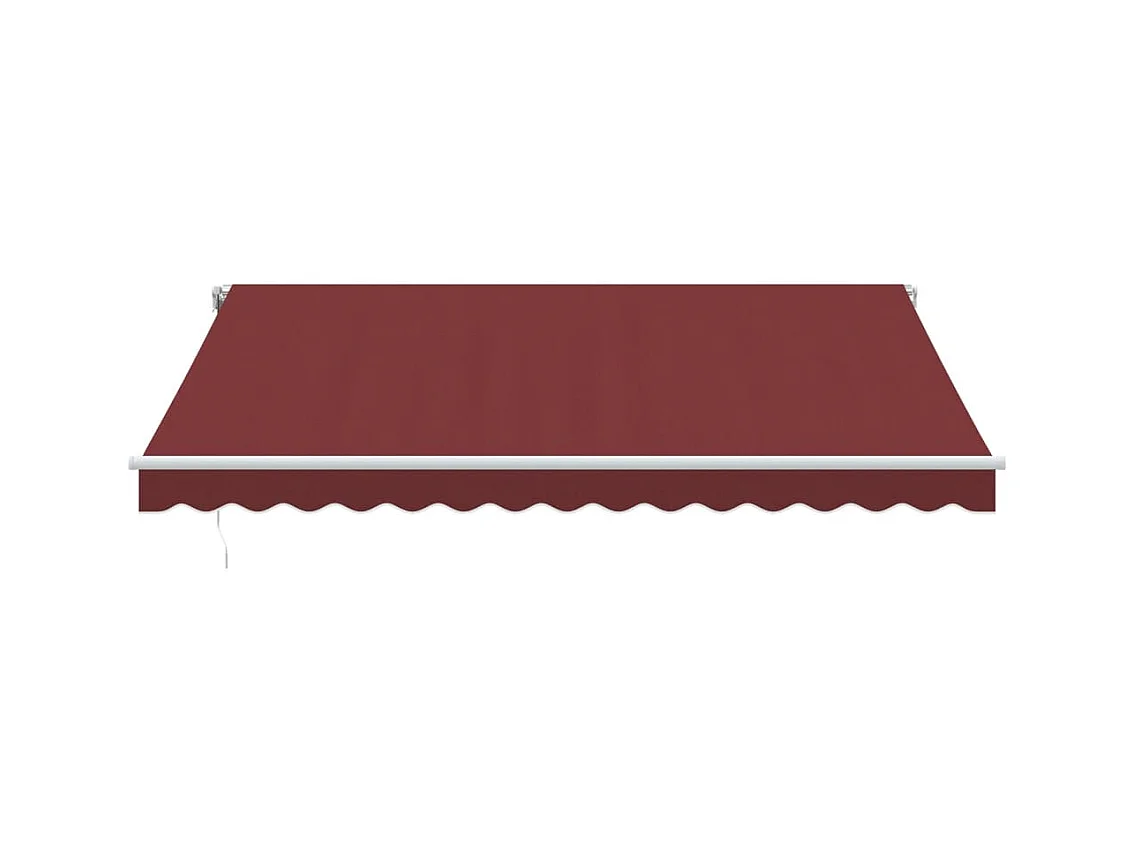 Auvent rétractable automatique bordeaux 400x300 cm
